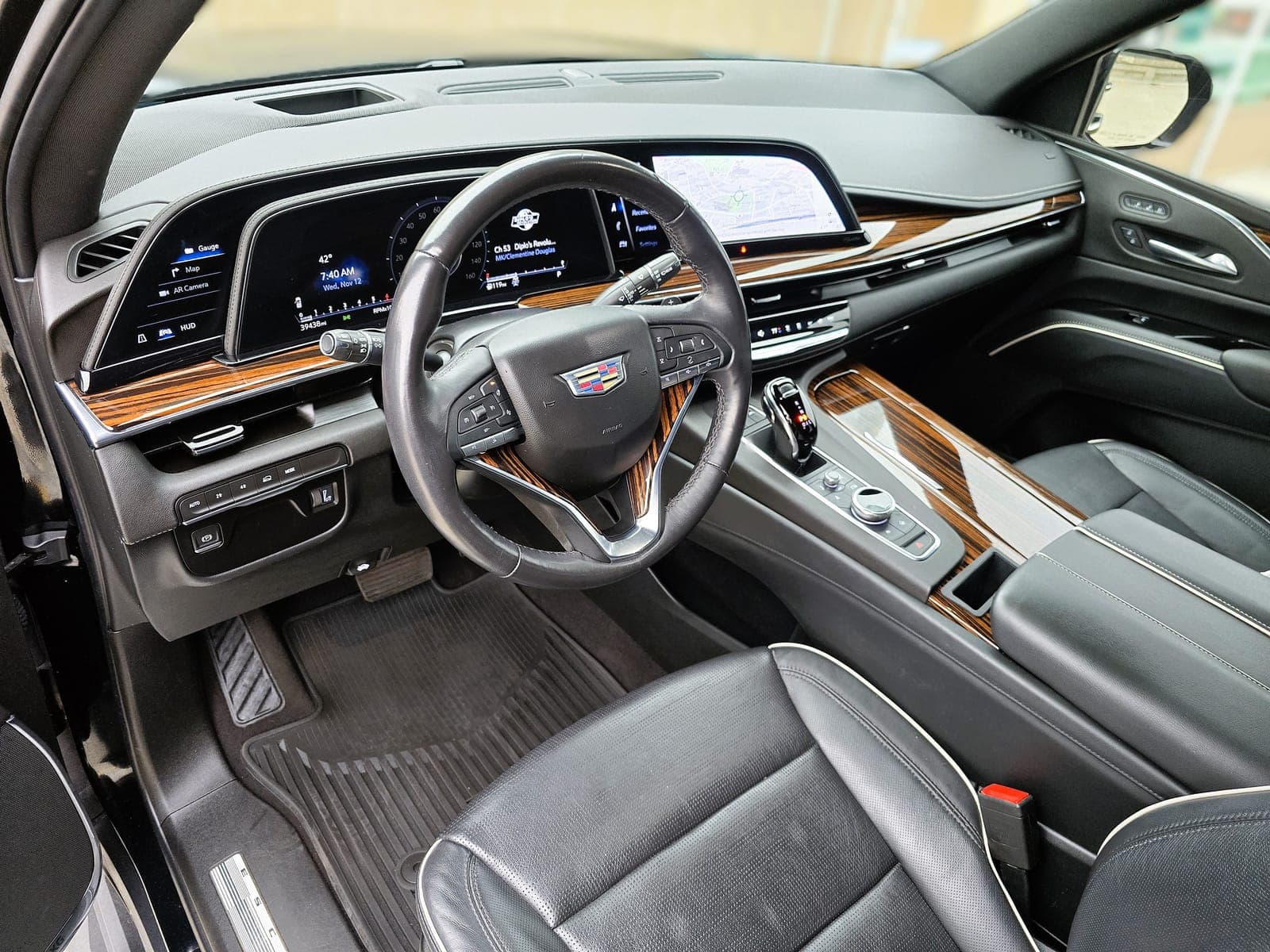 Black Cadillac Escalade ESV Platinum