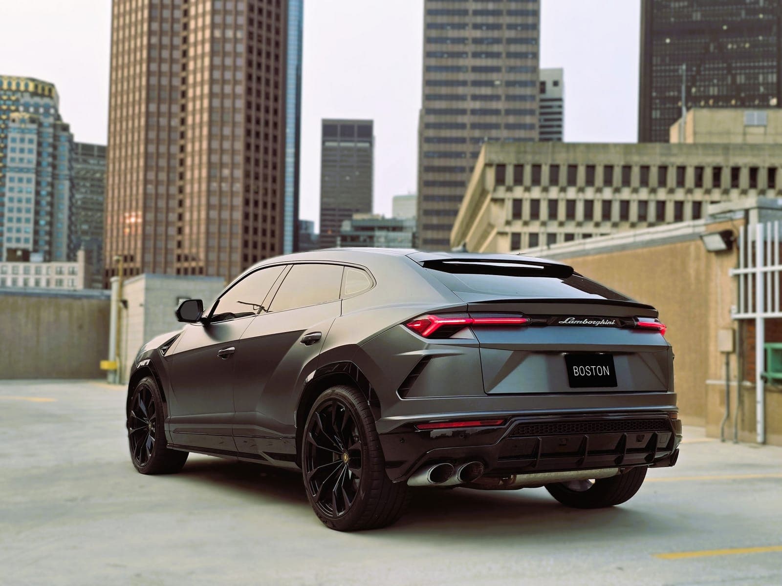 Grey Lamborghini Urus SUV