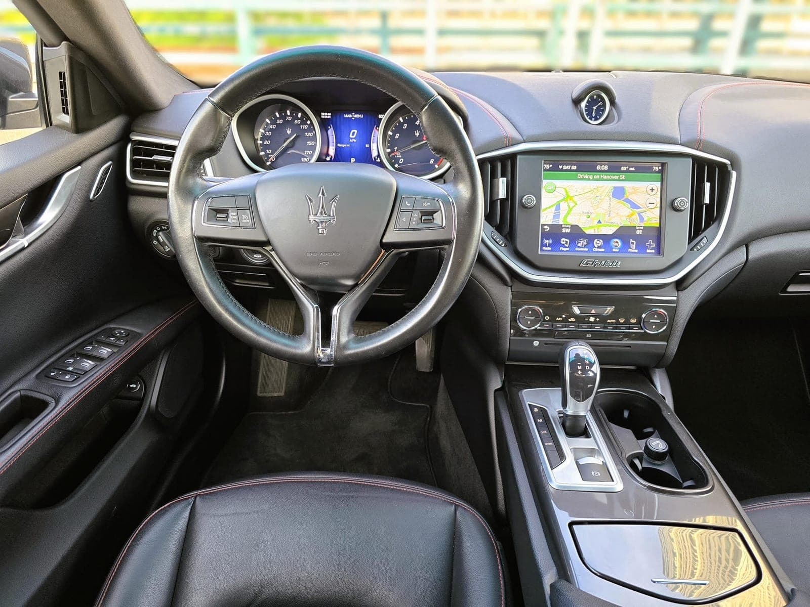 Sleek Dark Gray Maserati Ghibli Q4