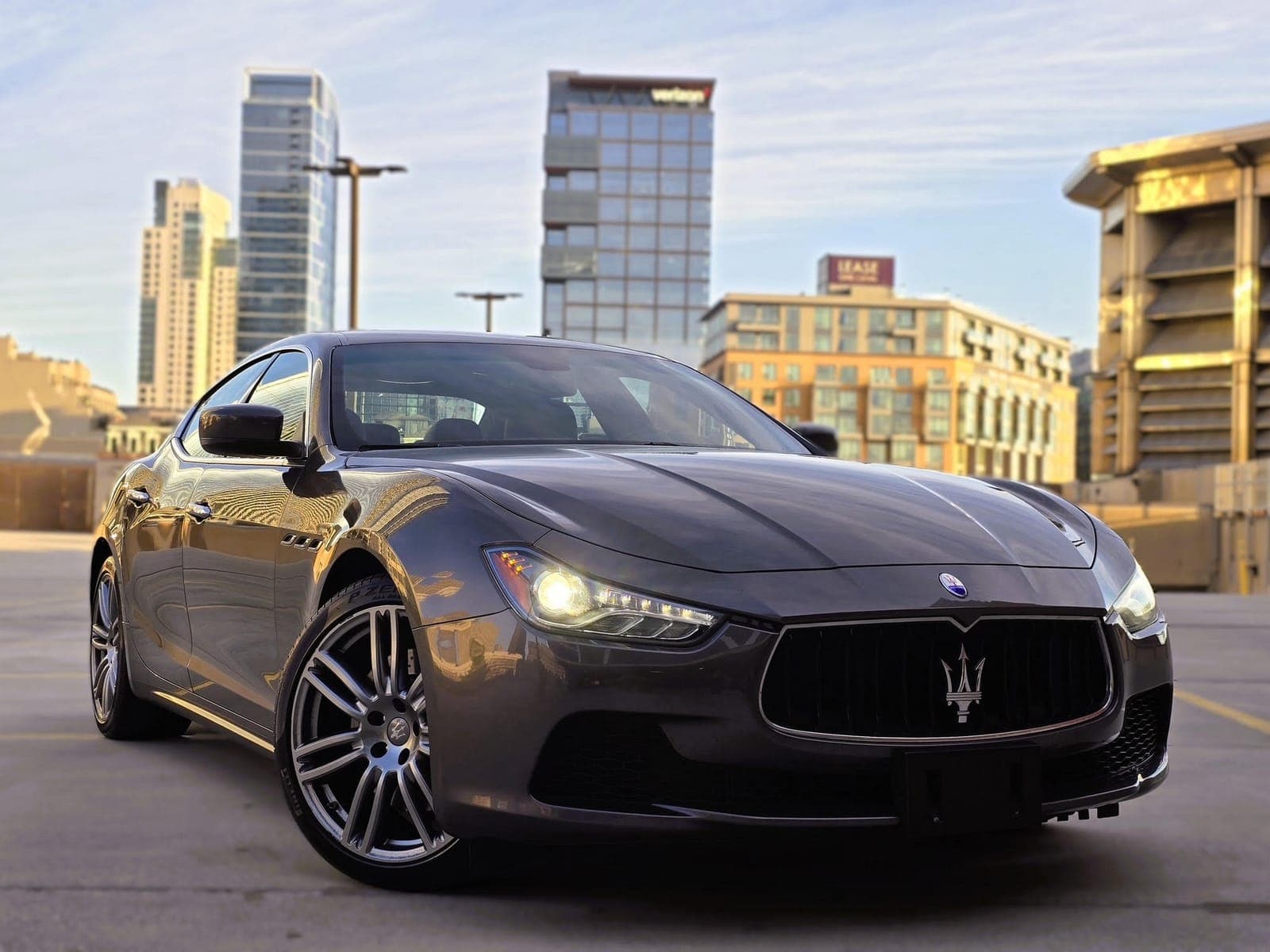 Sleek Dark Gray Maserati Ghibli Q4