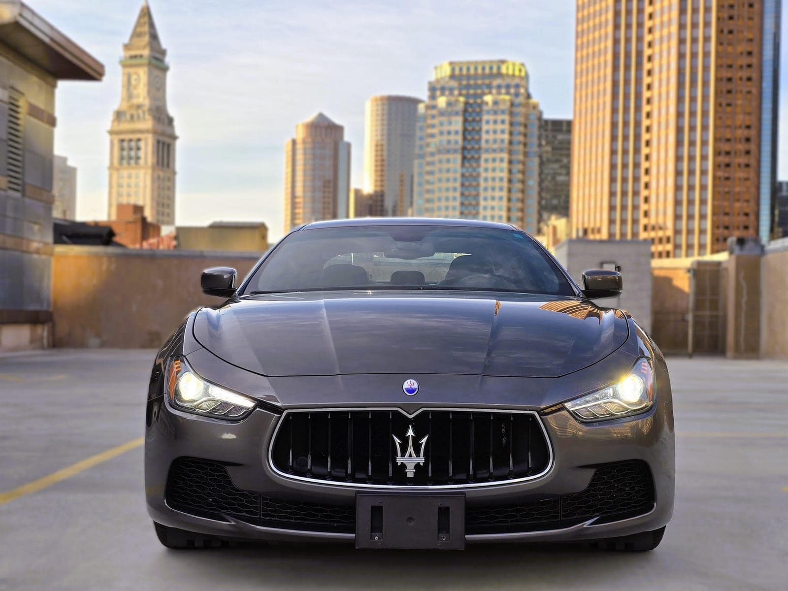 Sleek Dark Gray Maserati Ghibli Q4