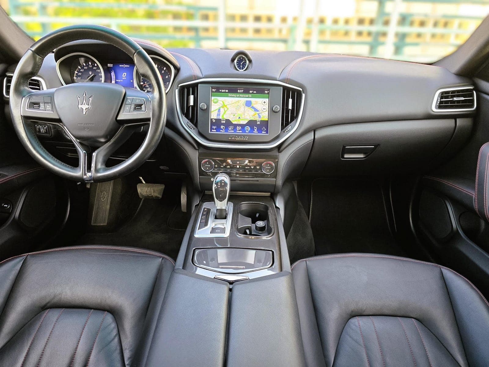 Sleek Dark Gray Maserati Ghibli Q4