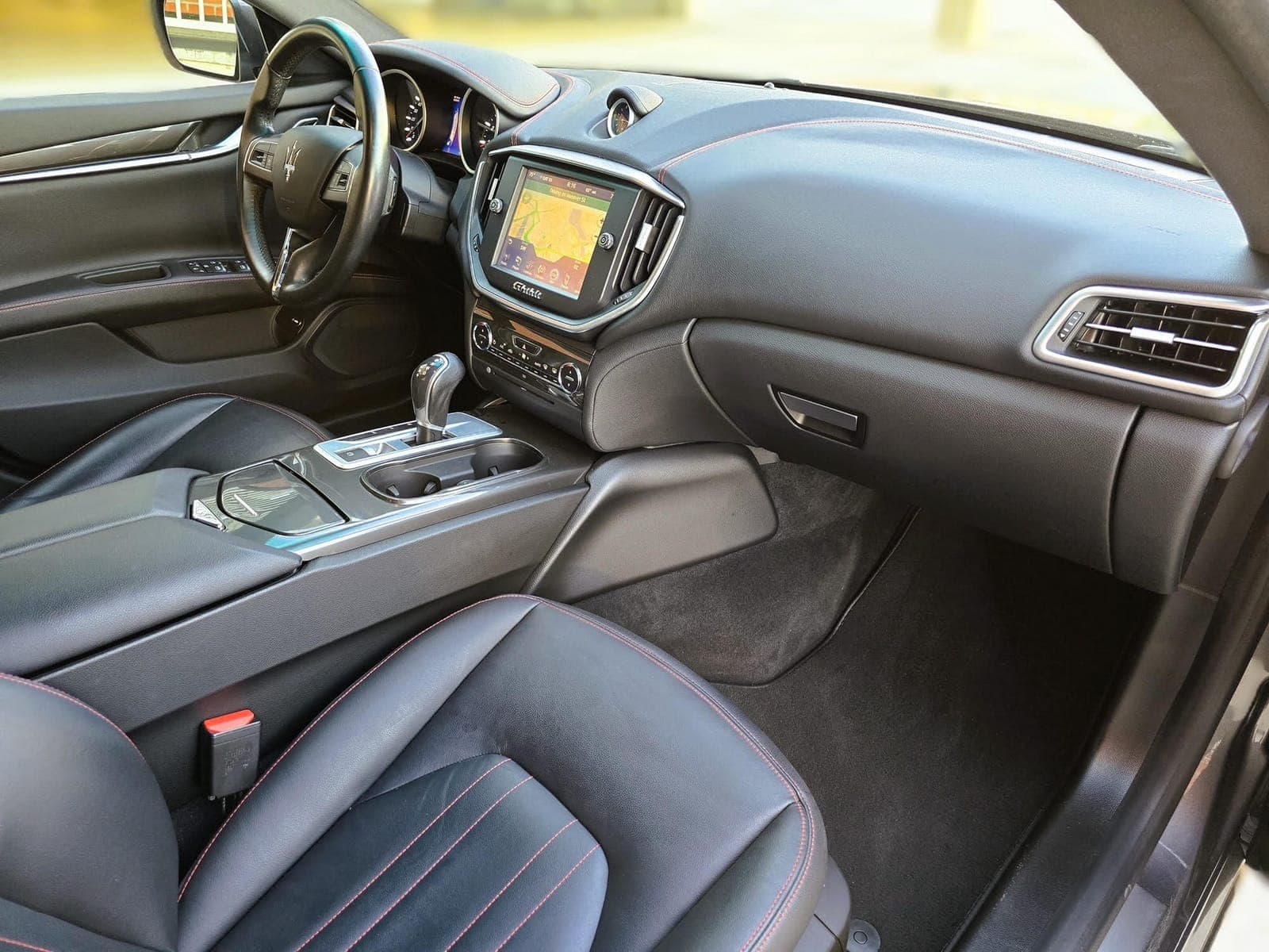 Sleek Dark Gray Maserati Ghibli Q4