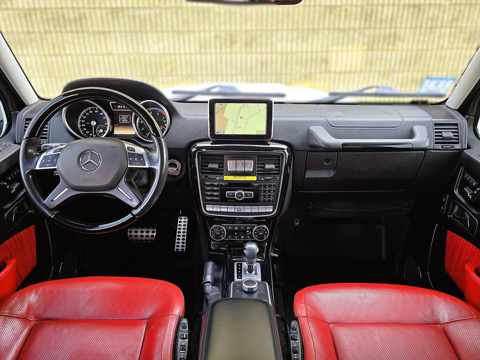 White Mercedes-Benz G Wagon SUV