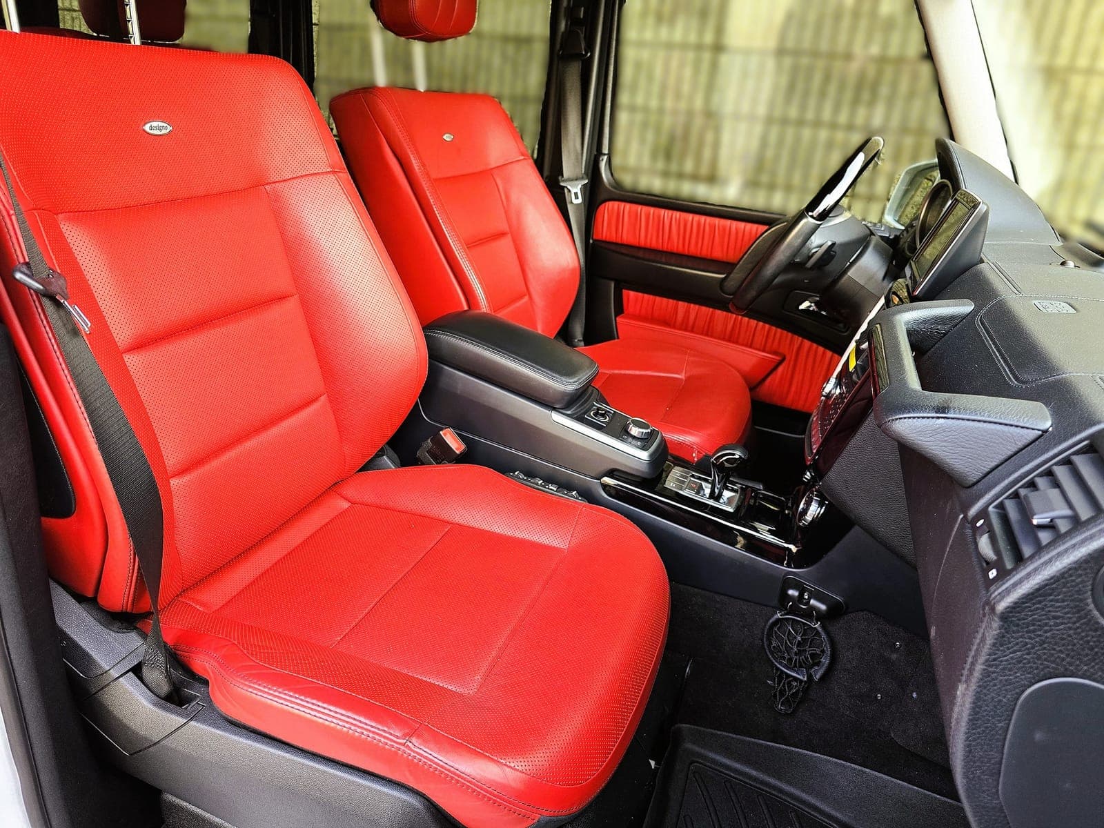 White Mercedes-Benz G Wagon SUV