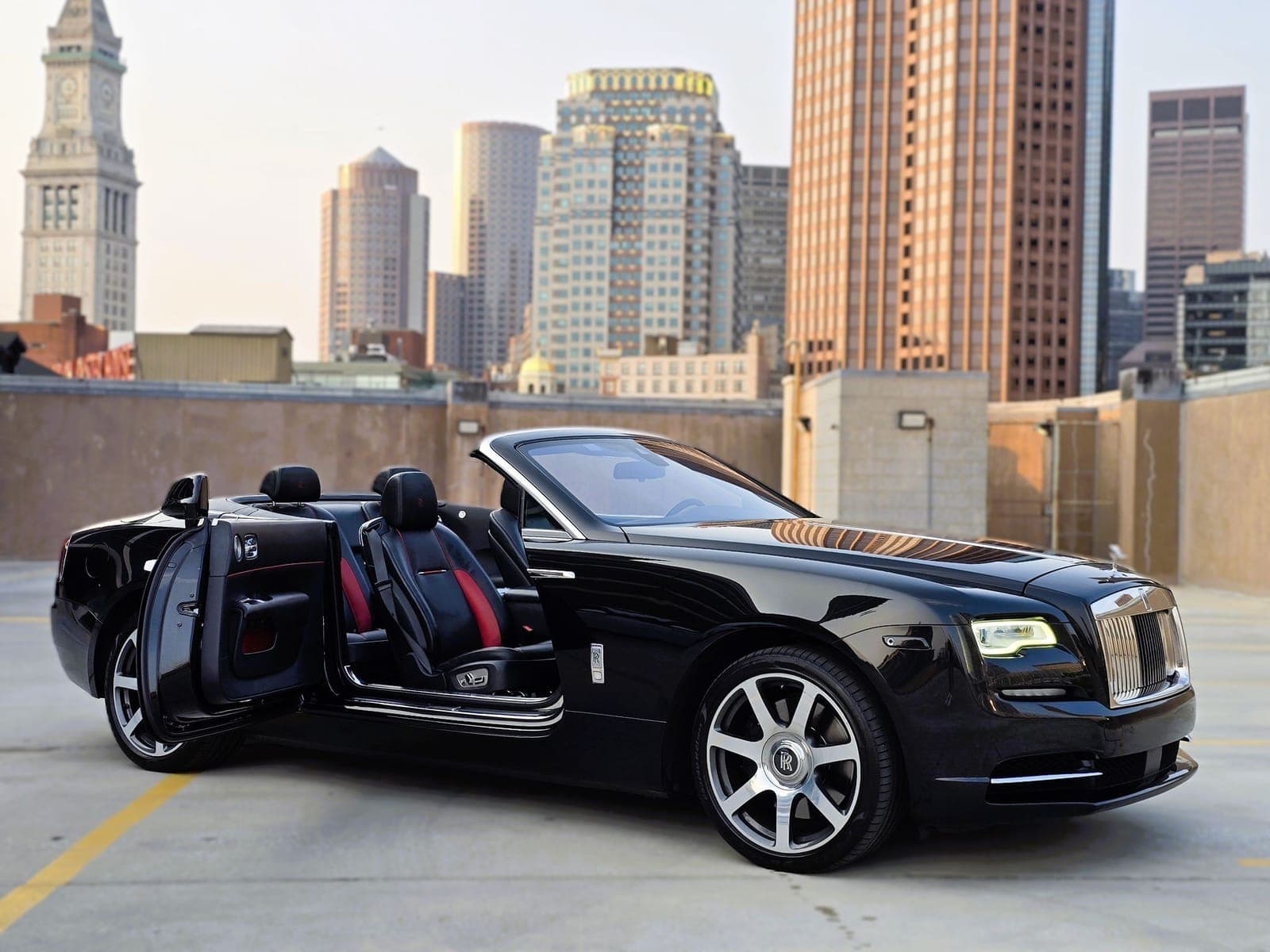 Black Rolls-Royce Dawn Convertible